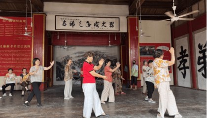 【全民健身】银湖管理处邓埠村开展“弘扬太极文化,乐享健康生活”太极拳健身培训活动