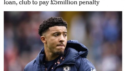 退货!DO:切尔西与桑乔未就个人条款达一致 向曼联付500万违约金