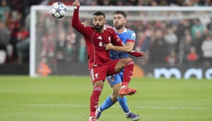 欧冠-萨拉赫传射西蒙尼染红 范迪克绝杀利物浦3-2马竞