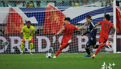 进球功臣、广东仔林良铭:后面的比赛,会一场一场去拼